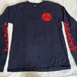 Ripple Junction Naruto Black and Red Long Sleeve T-Shirt Bold Design